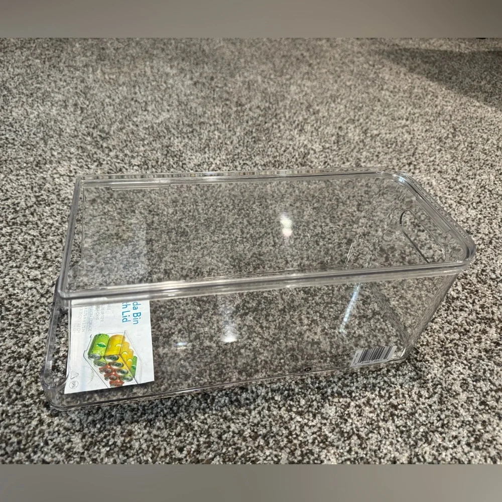 Clear Soda Bin with Lid